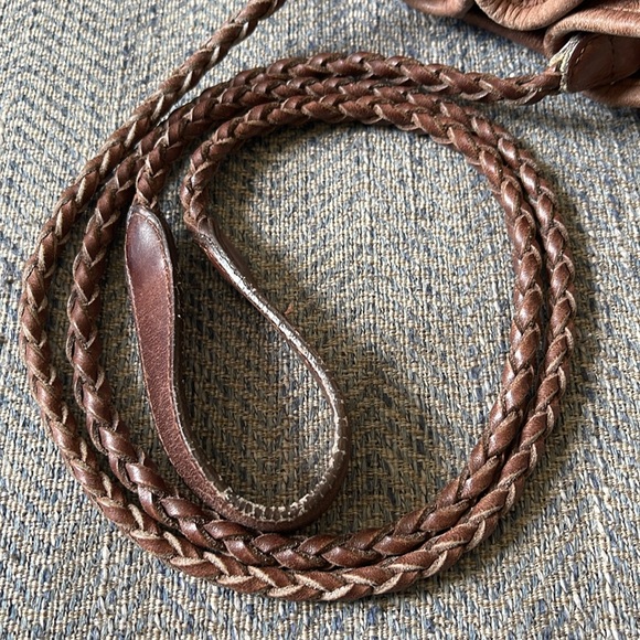 Brighton Brown Pebble Leather drawstring bucket bag - Picture 11 of 16